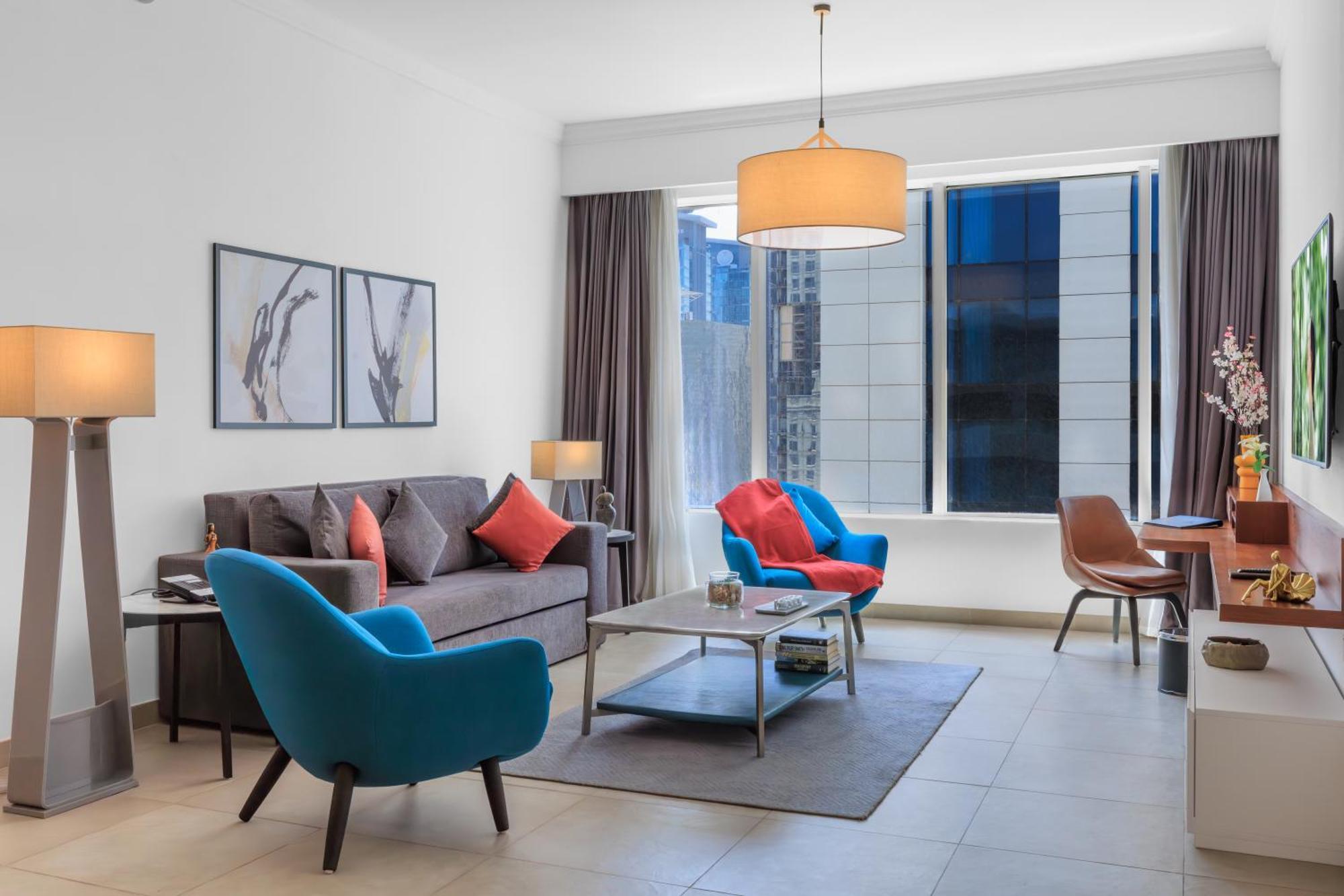 多哈萨默塞特西湾公寓式酒店 外观 照片 Living room